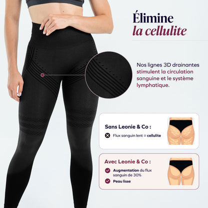 Leggings 3D Noir — Anti-Cellulite